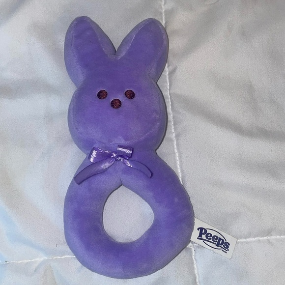 COPY PEEPS purple Easter /everyday rattle kids toy decoration plush peeps kids - Picture 1 of 5